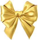 Satin Bow Yellow Clip Art Image