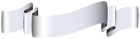 Silver Banner PNG Clip Art Image