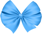 Soft Blue Bow Transparent PNG Clip Art Image