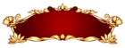 Transparent Red Deco Banner PNG Picture