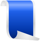 Vertical Banner Blue PNG Clipart