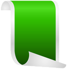 Vertical Banner Green PNG Clipart
