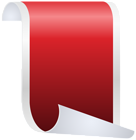 Vertical Banner Red PNG Clipart