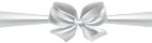 White Bow PNG Clip Art Image