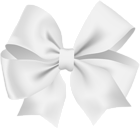 White Bow Transparent Clip Art PNG Image