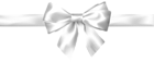 White Bow Transparent PNG Clip Art Image