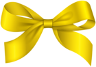 Yellow Bow Decor Clipart