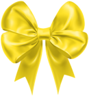 Yellow Bow Decoration Transparent Image