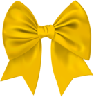 Yellow Bow Transparent PNG Image