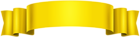 Yellow Classic Banner Transparent Clipart