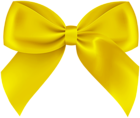 Yellow Cute Bow PNG Clipart