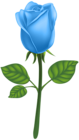 Blue Deco Rose PNG Clip Art Image