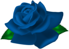 Blue Rose Deco PNG Clip Art Image