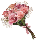 Pink Rose Bouquet PNG Clipart