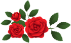 Red Roses Decoration PNG Clip Art