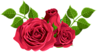 Red Roses Decorative PNG Clip Art Image