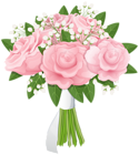 Rose Bouquet Free PNG Clip Art Image