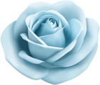 Rose Soft Blue Transparent PNG Clip Art Image