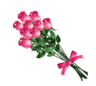 Transparent Pink Roses Bouquet PNG Clipart Picture