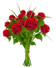 Transparent Rose Bouqet Red Clipart PNG Image