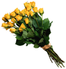 Yellow Rose Bouquet PNG Picture