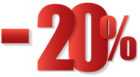 -20% Off Sale PNG Clipart Image