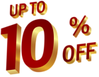 10 Percent Discount Clip Art Image