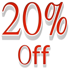 20% Off Sale PNG Transparent Clipart