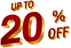 20 Percent Discount Clip Art Image