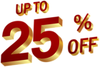 25 Percent Discount Clip Art Image