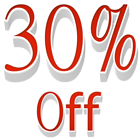 30% Off Sale PNG Transparent Clipart