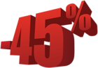 45% Off Sale PNG Transparent Image