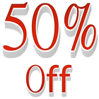 50% Off Sale PNG Transparent Clipart