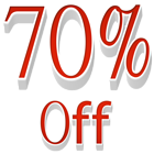 70% Off Sale PNG Transparent Clipart