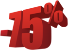 75% Off Sale PNG Transparent Image