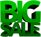 Big Sale Green PNG Clip Art Image