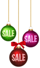 Christmas Balls Sale Decoration PNG Clip Art Image