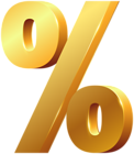 Gold Percentage Symbol PNG Clipart
