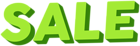 Green Sale Text PNG Clipart