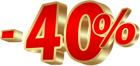 Minus Forty Percent PNG Clipart