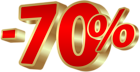 Minus Seventy Percent PNG Clipart