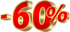 Minus Sixty Percent PNG Clipart