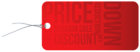Price Reduction Red Label PNG Clipart Image