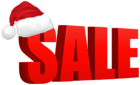 Red Christmas Sale Clip Art Image
