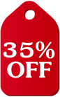 Red Discount Tag PNG Clip Art Image