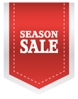 Red Season Sale Label PNG Clipart Picture