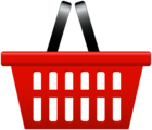 Red Shopping Basket PNG Clip Art