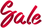 Sale Red Deco Text PNG Clipart