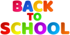 Back to School Text PNG Clip Art Image