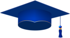 Blue Graduation Cap PNG Clipart